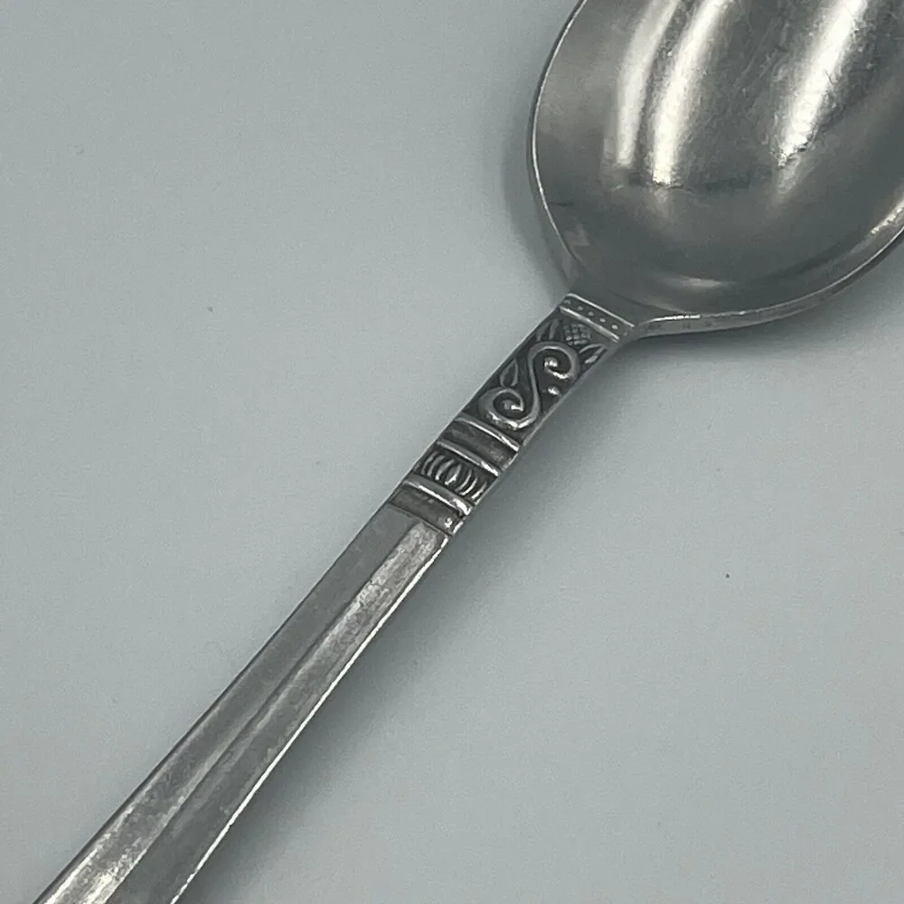 Vintage Orleans Silver ORL31 Stainless Korea Silverware Serving Spoon 8.5” 8 1/2